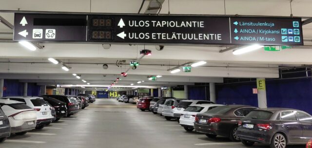 AINOA Shopping Centre Upgrades Parking Guidance with Portier in Espoo, Finland